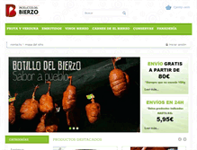 Tablet Screenshot of productosdelbierzo.com